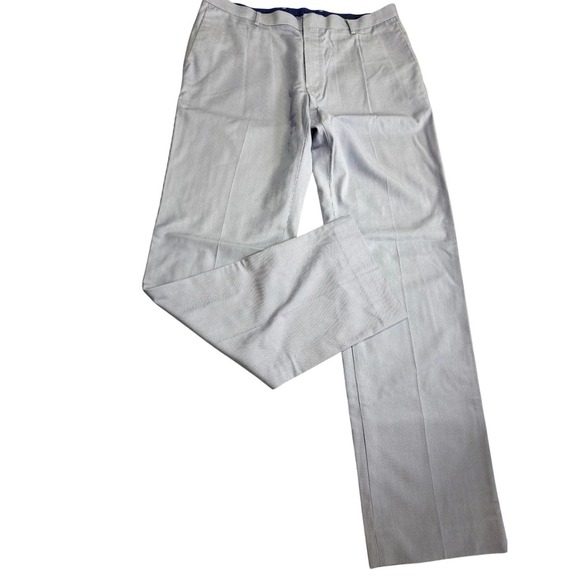 Banana republic Men's Light Blue Striped Dress Pants Business Casual Trousers - Picture 1 of 16